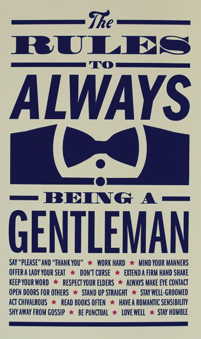 rules to gentleman